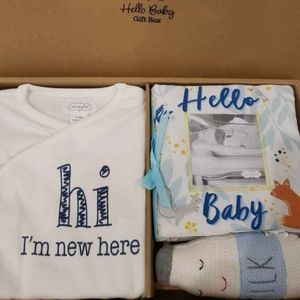 MudPie Welcome Baby Boy Gift Box